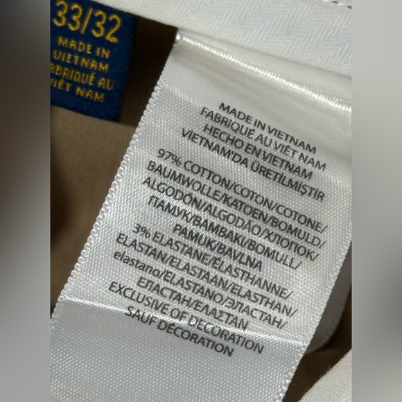 POLO RALPH LAUREN STRETCH SLIM FIT PANTS - 33/32 - Picture 5 of 8